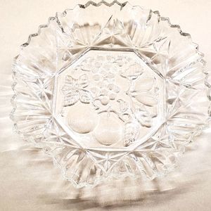 Indiana Glass 11 inch Serving Dish Scalloped Edged